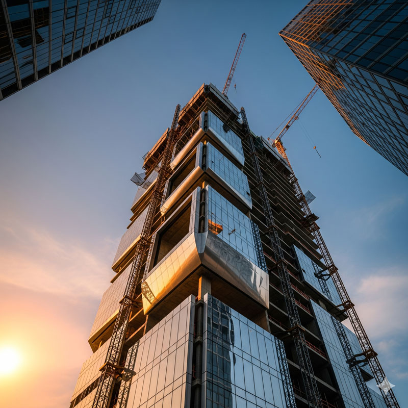 قالب بتن فلزی در ساختمان مدرن