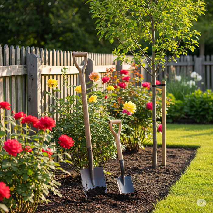 بیل و بیلچه باغبانی