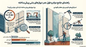 علت ترک خوردن دیوار بتنی و راهنمای دوام دیوارهای بتنی پیش‌ساخته