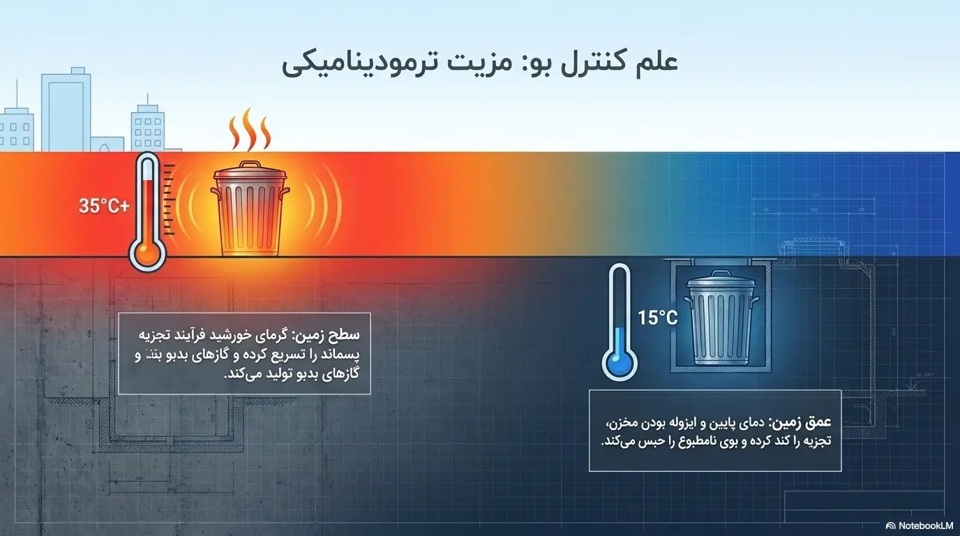 مزایای سطل زباله زیر زمینی